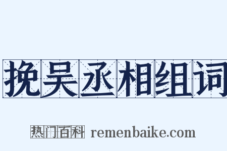 挽吴丞相组词是什么意思的图片